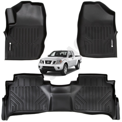 [KQD-4136-2-3] Set Pisos Rigidos Tipo Bandeja Nissan Navara (2009-2015)