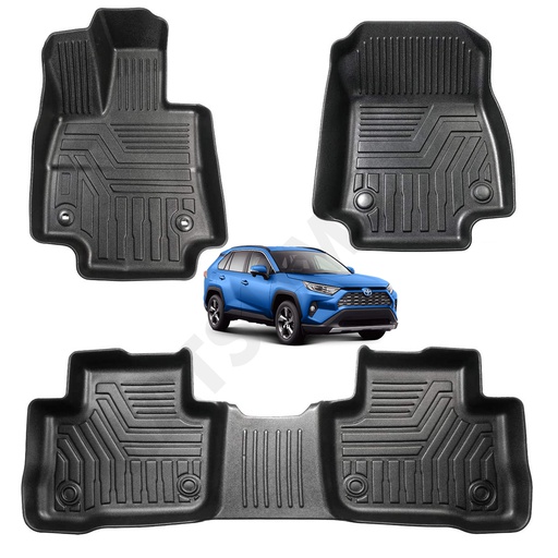 [KQD-4277-2-3] Set de Pisos Rígidos Tipo Bandeja Toyota RAV4 (2019-2021) Versión Automática