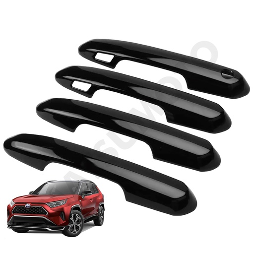[KQD-5203BK] Set Cubre Manillas Toyota RAV4 (2019-2021) Black Edition