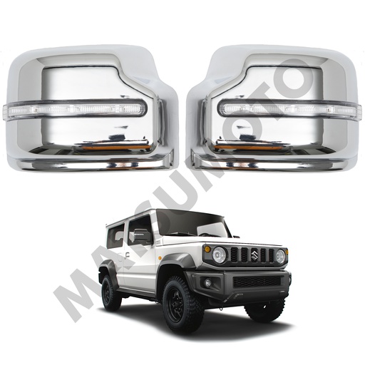 [KQD-5229CH-LED] Cubre Retrovisor Suzuki Jimny (2019-2022) Cromo con luz LED de cruce