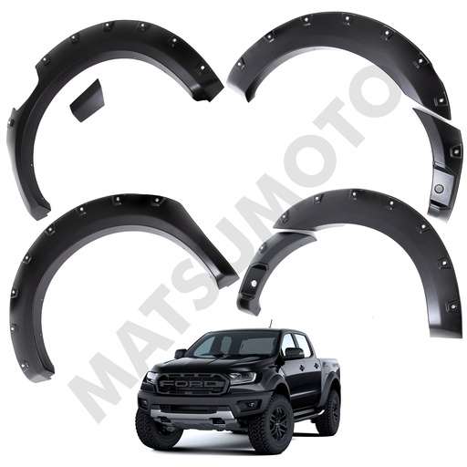 [KQD-7203] Kit Extensiones de Tapa Barro Versión Offroad Ford Ranger (2019-2021)