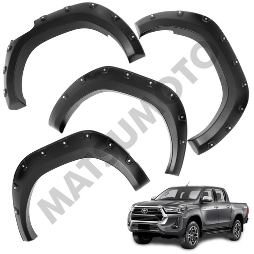 [KQD-7275] Kit Extensiones de Tapa Barro Offroad Toyota Hilux Revo SR (2021-2022)