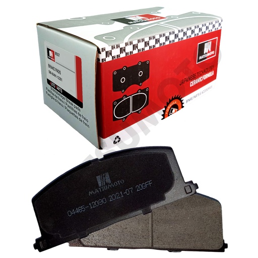 [04465-12090] M357 Pastillas de Freno Cerámica Delanteras Toyota Tercel / Corolla (1983-1999)