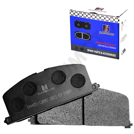 [SM-00491-12281] M357 Pastillas de Freno Semi-metálica Delanteras Toyota Tercel / Corolla (1983-1999)