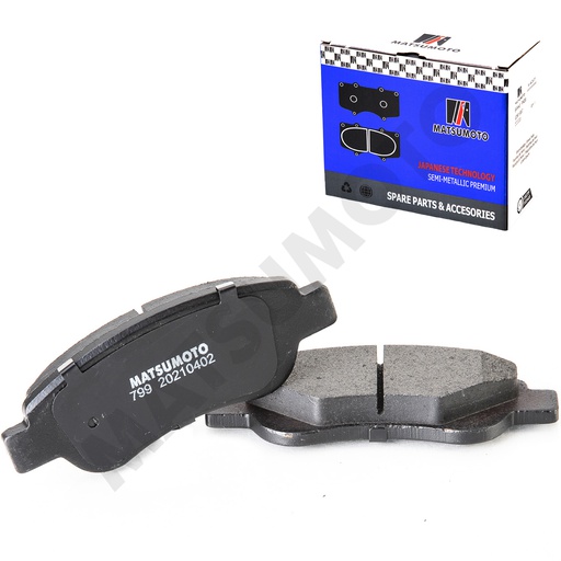 [SM-044650H020] M799 Pastillas de Freno Semi-metálica Delanteras BYD / Citroen / Peugeot / Geely / JAC / Toyota