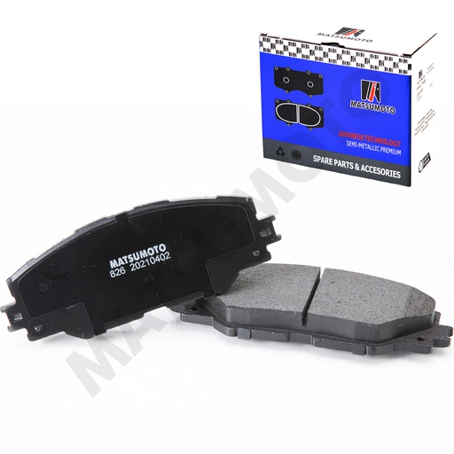 [SM-04465-42180] M826 Pastilla de Freno Semi-metálica Delanteras Toyota RAV4 (2005-2018)