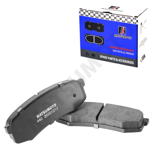 [SM-04466-60140] M440 Pastilla de Freno Semi-metálica Traseras Toyota 4Runner / Mitsubishi Montero / JMC
