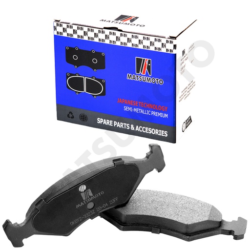 [SM-0K0Y2-3323Z] M124 - Pastillas de Freno Semi-metálica Delantera para Ford / Kia 