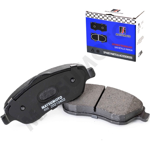 [SM-1U-1676] M655 Pastillas de Freno Semi-metálica Delanteras Chevrolet / Opel