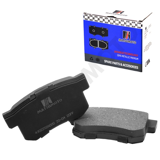 [SM-43022S2A000] M630/M183 - Pastillas de Freno Semi-metálica Traseras Honda / Great Wall / Suzuki