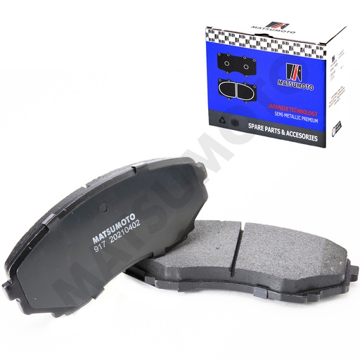 [SM-4605B541] M917 - Pastillas de Freno Semi-metálicas Delanteras Mazda CX7 (2006 - 2014) / Mitsubishi L200 4x4 (2020 - ON)