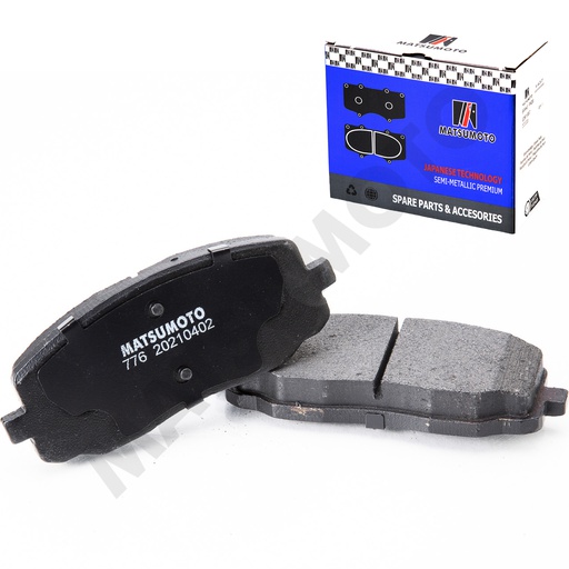 [SM-58101-07A10] M776 Pastillas de Freno Semi-metálica Delanteras Hyundai i10 / Kia Morning