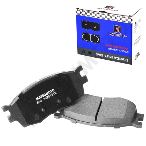 [SM-58101-1GA00] M816 Pastillas de Freno Semi-metálica Delanteras Hyundai / Kia / JAC