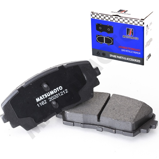 [SM-581011YA00] M1162 Pastillas de Freno Semi-metálica Delanteras Kia Morning (2004-2017)