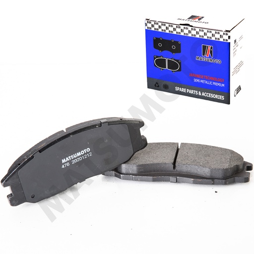 [SM-58101-26A20] M476 Pastillas de Freno Semi-metálica Delanteras Hyundai / SsangYong