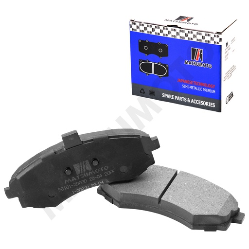 [SM-58101-2DA30] M634 Pastillas de Freno Semi-metálica Delanteras Hyundai / Kia / JAC