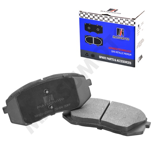 [SM-58101-2SA70] M939 Pastillas de Freno Semi-metálica Delanteras Hyundai / Kia / JAC