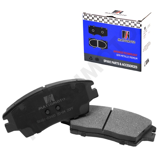 [SM-58101-D3A00] M1361 Pastillas de Freno Semi-metálica Delanteras Hyundai / Kia