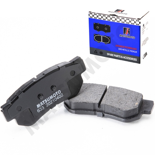 [SM-583023FA10] M633/M477 Pastillas de Freno Semi-metálica Traseras Hyundai / Kia / SsangYong / Dongfeng / GAC