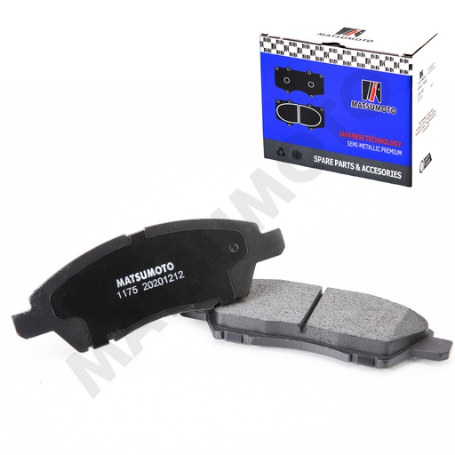 [SM-D1060-1HL0B] M1175 Pastillas de Freno Semi-metálica Delanteras Nissan Versa / Note / March / Tiida