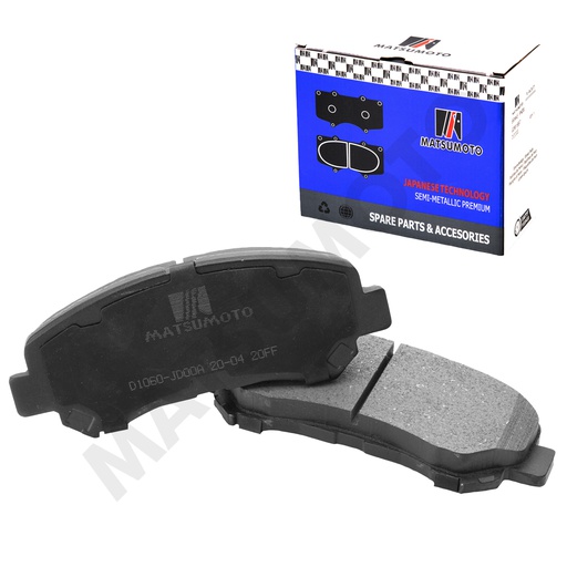 [SM-D1060-JD00A] M1049/M1109 Pastillas de Freno Semi-metálica Delanteras Nissan Qashqai / X-Trail