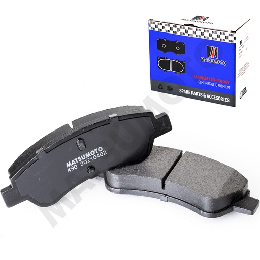 [SM-D1213] M498/M490 Pastillas de Freno Semi-metálica Delanteras Citroen / Peugeot / Fiat