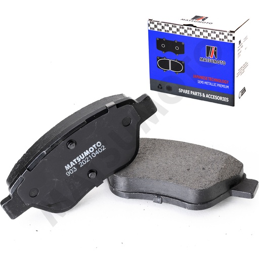 [SM-GDB1590] M903 Pastillas de Freno Semi-metálica Delanteras Alfa Romeo / Citroen / Dodge / Fiat / Peugeot