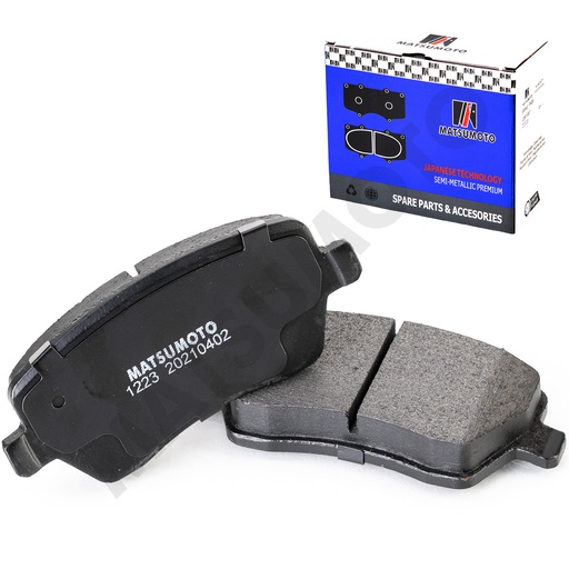 [SM-GDB1614] M1223 Pastillas de Freno Semi-metálica Delanteras Nissan / Renault / Suzuki / Changan