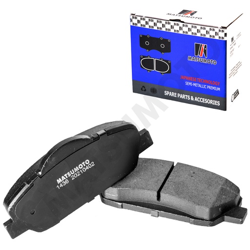 [SM-GDB1992] M1436 - Pastillas de Freno Semi-metálica Delantera para Citroen Peugeot