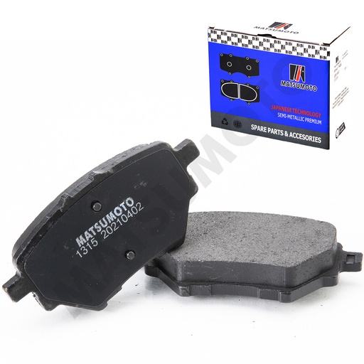 [SM-GDB2036] M1315 Pastillas de Freno Semi-metálica Traseras Citroen / Ford / Haval / Peugeot