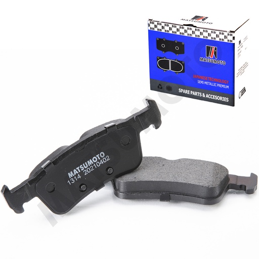 [SM-GDB2037] M1314 Pastillas de Freno Semi-metálica Traseras Peugeot 308 (2009-2024)