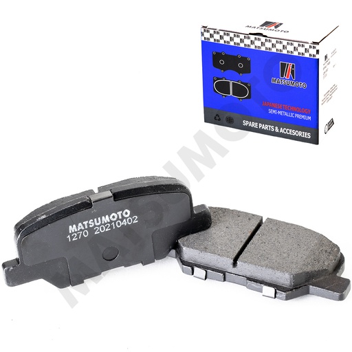 [SM-GDB3583] M1270 Pastillas de Freno Semi-metálica Traseras Mazda / Mitsubishi / Peugeot / Changan