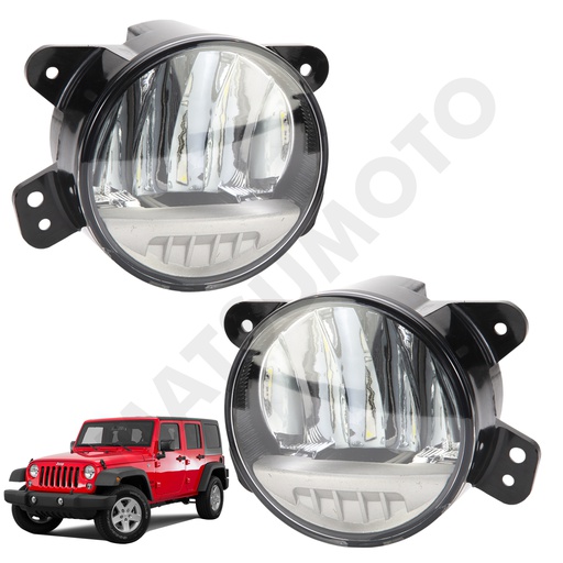 [TB043CY-LED] Kit de Neblineros Jeep Wrangler (2007-2022) LED