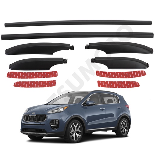[YH-C-117] Barra de Techo Lateral tipo Original Kia Sportage (2016-2019) (Bases de plástico)