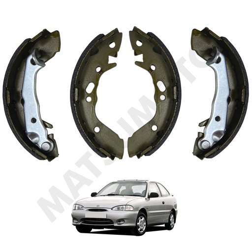 [5830522A01] Balatas / Patines de Freno Hyundai  Accent 180*30 (1994-1999)