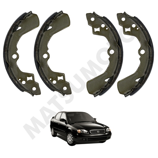 [53200-60841] Balatas / Patines de Freno Suzuki Baleno 200*30 (1998-2004)