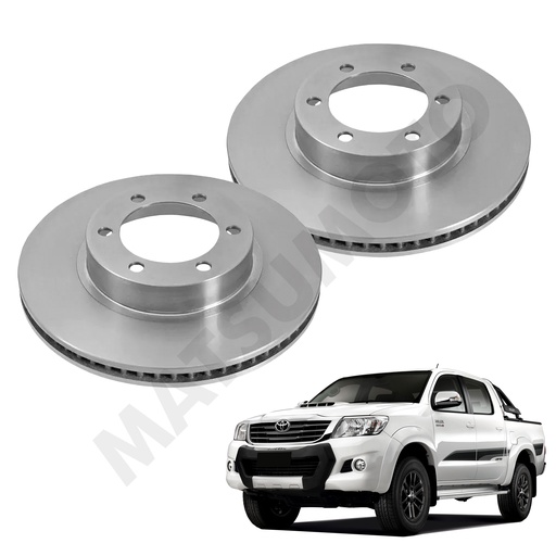 [435120K230] MD735 Disco de Freno Delantero Toyota Hilux DX / Vigo (2012-2015) / Hilux Revo / Prado / 4Runner (2016-2022)