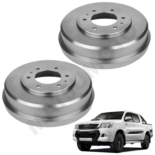 [424310K120] MT115 Tambor de Freno Trasero Toyota Hilux DX (2016-ON) / Hilux Vigo (2012-2015) / Hilux Vigo (2012-2015)