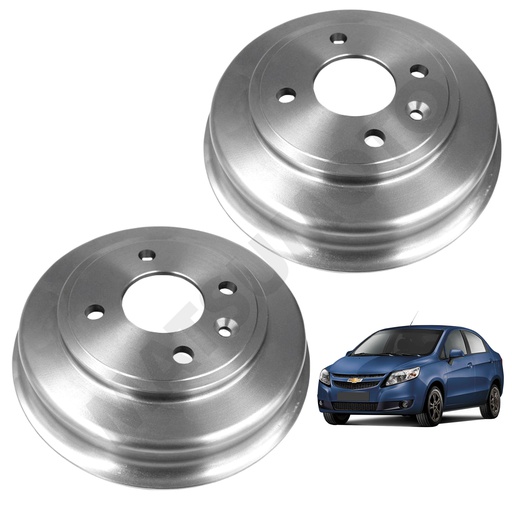 [90767016] MT152  Tambor de Freno Trasero Chevrolet Sail (2010-2016) SIN ABS