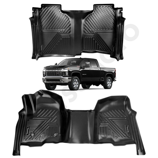 [KQD-4737 2/3] Set de Pisos Calce Perfecto Chevrolet Silverado LT Trail Boss (2020 - 2022)
