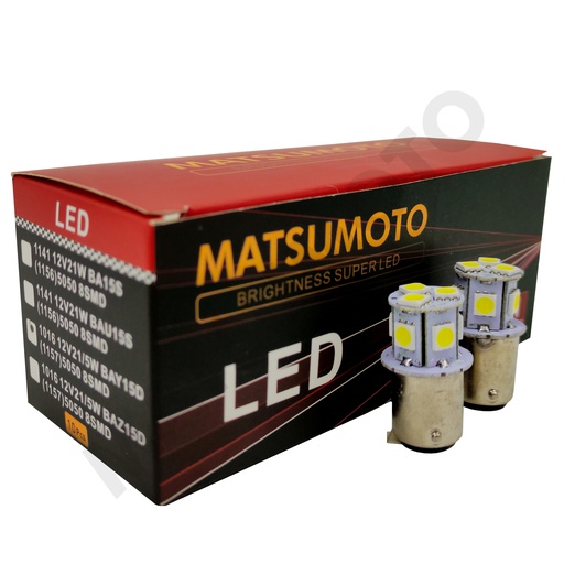 [1141-LED] Ampolleta 1 Contacto Pata Pareja LED ( BA15S )