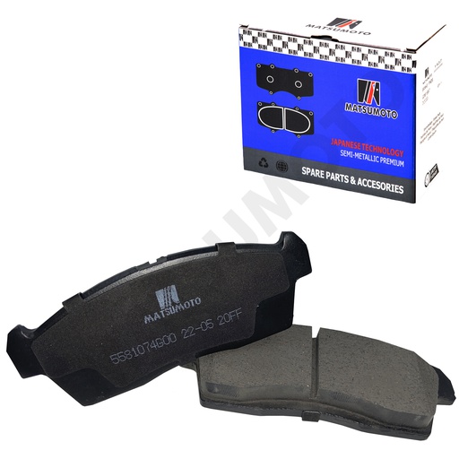 [SM-05P1442] M969 Pastillas de Freno Semi-metálica Delanteras Suzuki Alto (2005-2024)