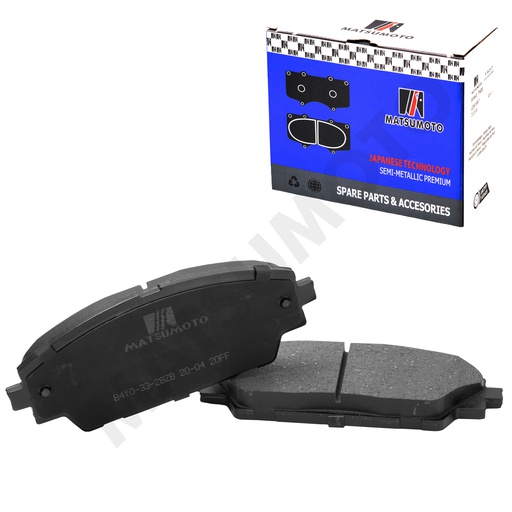 [SM-B4Y0-33-28ZB] M1379 Pastillas de Freno Semi-metálica Delanteras Mazda