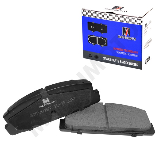 [SM-GJYB2648ZA] M537 Pastillas de Freno Semi-metálica Traseras Mazda 6 (2002-2013) / Premacy / 323