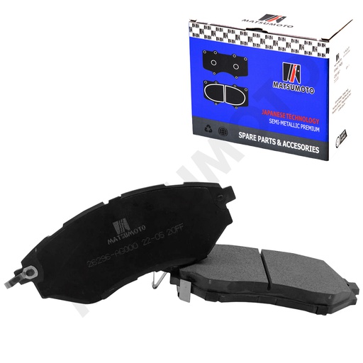 [SM-MATSUFOR2000] M811 Pastillas de Freno Semi-metálica Delanteras Subaru Legacy / Forester / Outback / Tribeca